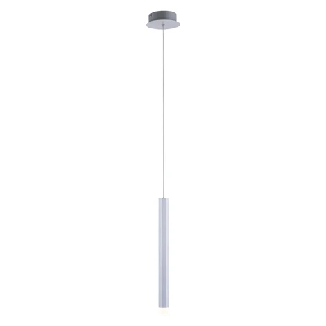 Just Light. Závesné LED svietidlo Bruno, 3000K, 550lm, hliníková, pr. 12 x 120cm