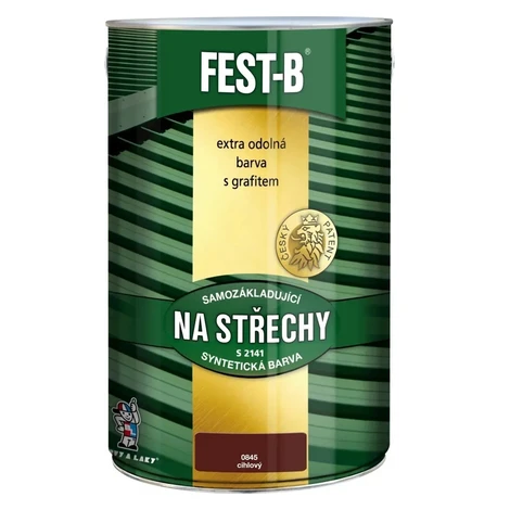 FEST-B Antikorózny náter na železo 2v1 na strechy S2141, 0845 tehlová, 5 kg
