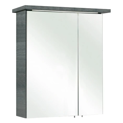 Pelipal Zrkadlová skrinka s LED osvetlením Quickset 328, grafit, 72 x 60 x 20 cm