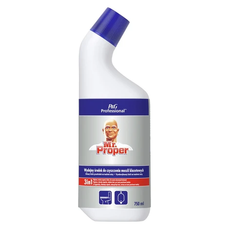 Mr. Proper WC čistič toaletnej misy 3v1, 750 ml MR.PROPER