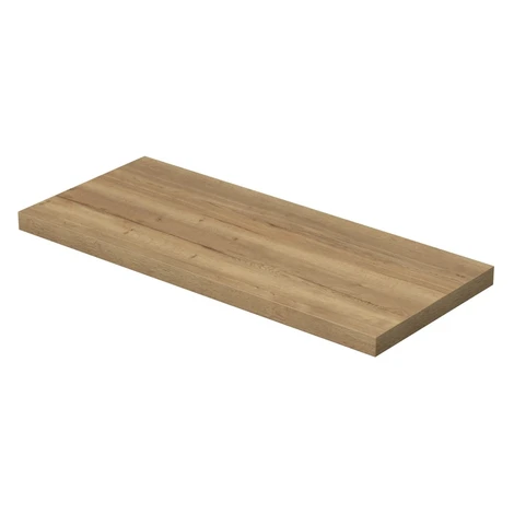 INTEDOOR Umývadlová doska BEE bez výrezu, š. 130 cm, dub Halifax
