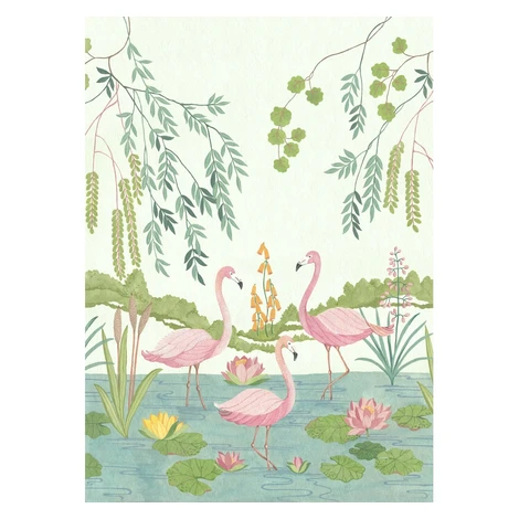 Komar Vliesová fototapeta Flamingo Vibes 200 x 280 cm