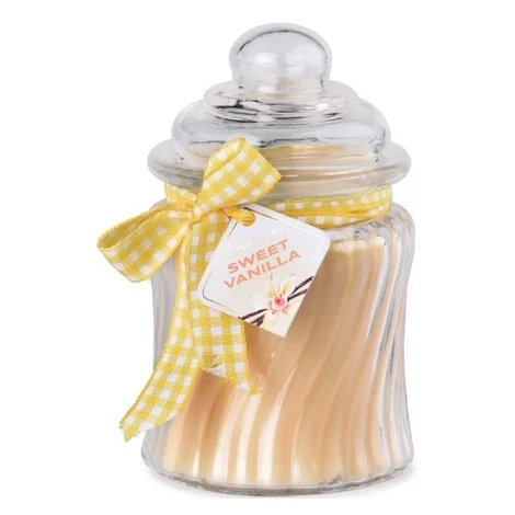 Emocio Vonná sviečka v skle s viečkom Sweet Vanilla 485 g