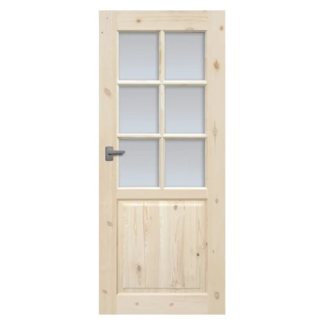 RADEX Falcové interiérové dvere LUGANO EKO 6S, borovicové drevo, 60 P