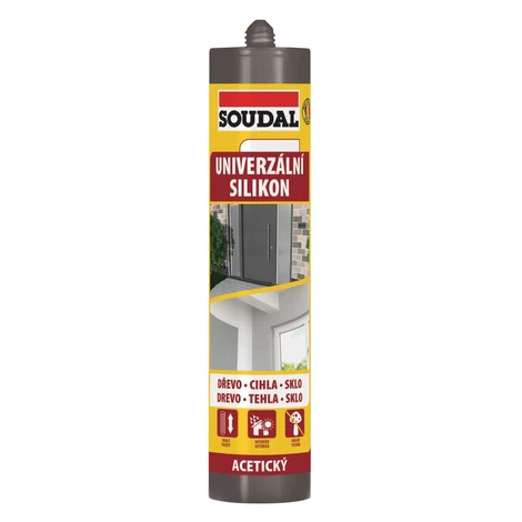 SOUDAL Univerzálny silikón 280 ml transparentný