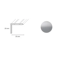 Döllken Profiles Schodová hrana DP 36 S samolepiaca 25 x 20 x 900 mm, strieborná