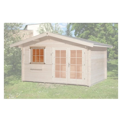 Weka Jednoduché okno pre domček s hrúbkou steny 45 mm, prírodná, 91 x 91 cm