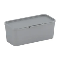 Úložný box Divider Low s vekom sivý