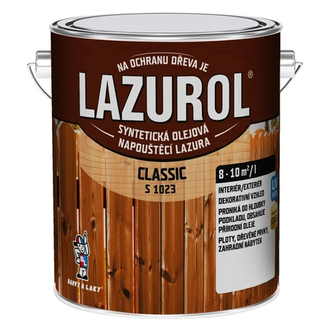 LAZUROL Lazúra na drevo CLASSIC S1023, 0021 orech 2,5 l