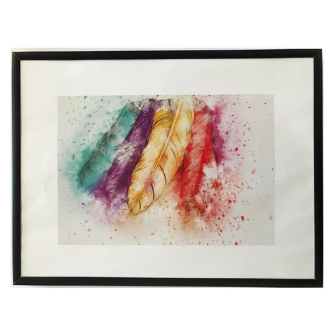Bondecor Hliníkový fotorám, lišta šírka 10 mm, čierny, 30 x 40 cm