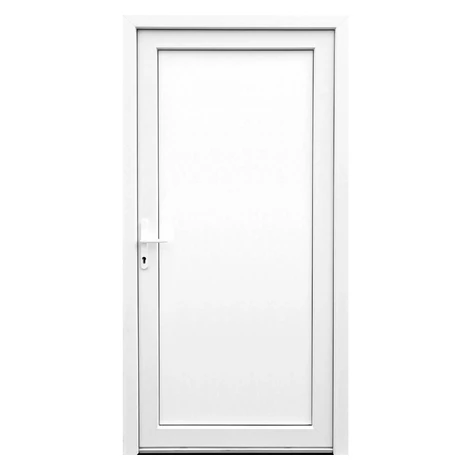 Plastové vedlajšie vchodové dvere 4-komorové biele, 980 x 1980 mm, P