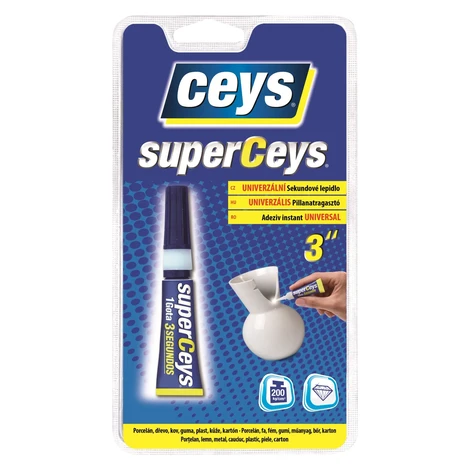 Ceys Sekundové lepidlo SUPERCEYS 3 g, transparentné