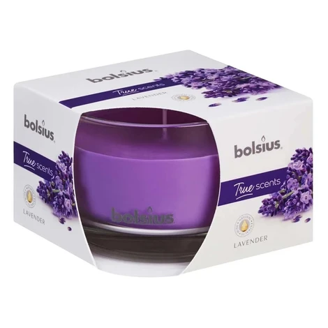Bolsius Vonná sviečka Aromatic Levanduľa 2.0 sklo 90 x 63 mm