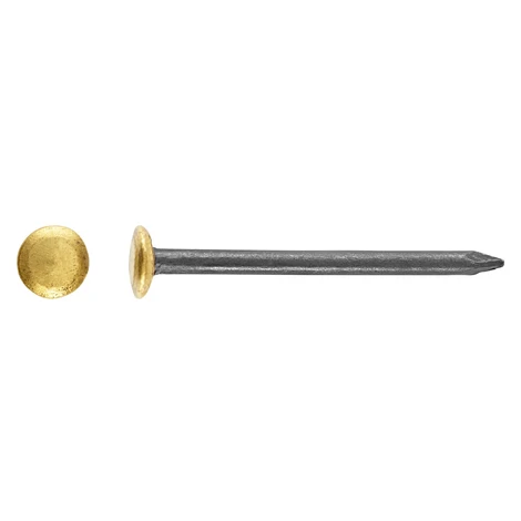 Oceľ. klinec so šošovk. pomosadz.hlav. brynier.oceľ pr. 2,0x30mm, 20ks
