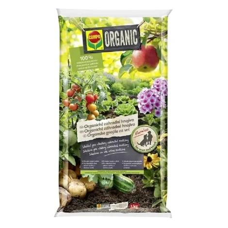 COMPO Organické záhradné hnojivo 5 kg
