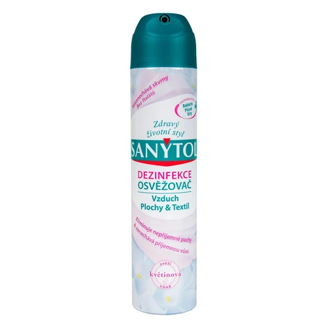 Sanytol Dezinfekčný osviežovač vzduchu kvetinová vôňa 400 ml