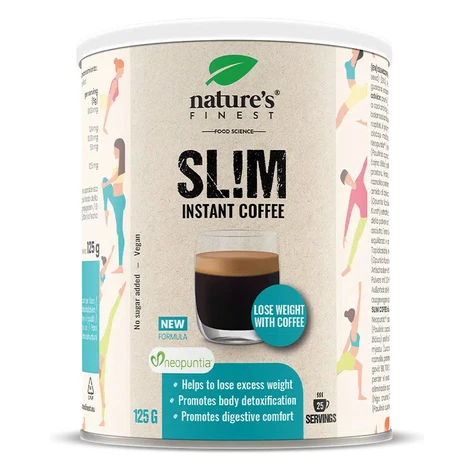 Nature's Finest Slim Coffee | Neopuntia opuncie + guarana + artyčok | Arabica slim káva pro kont
