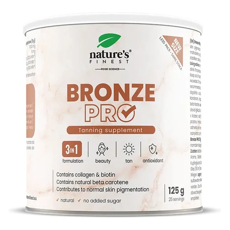 Nature's Finest Bronze PRO | doplněk pro podporu opálení | beta karoten, kolagen a vitamín C