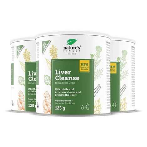 Nature's Finest Liver Cleanse | přírodní podpora jater | kurkuma, ostropestřec, artyčok | tráven