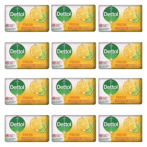 Dettol antibakteriálne pevné mydlo 12x100g FRESH