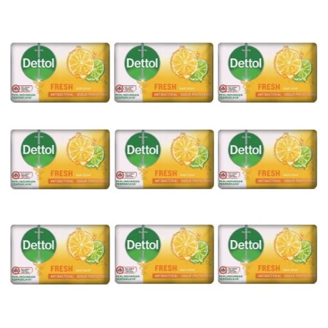 Dettol antibakteriálne pevné mydlo 9x100g FRESH