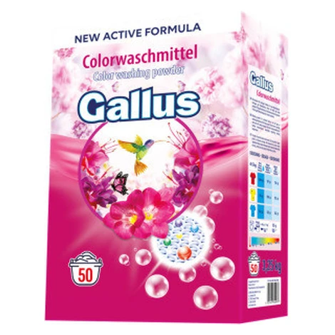 Gallus prací prášok, 50 dávok, color, 3,25 kg