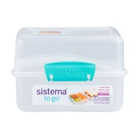 Sistema TO GO Krabička na desiatu s 2 oddielmi 1,4 l, mätová