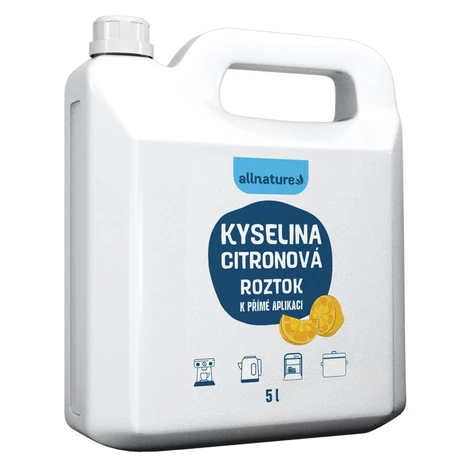 Allnature Kyselina citrónová roztok 5000 ml