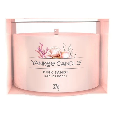 YANKEE CANDLE PLNENÁ VOTÍVNA SVIEČKA V SKLE PINK SANDS