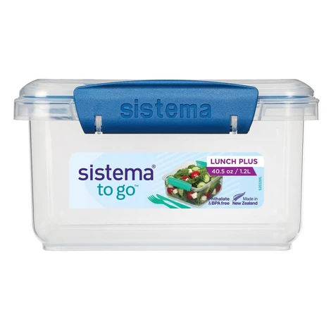Sistema Olovrantový box s príborom To Go Lunch Plus 1,2 l, modrá
