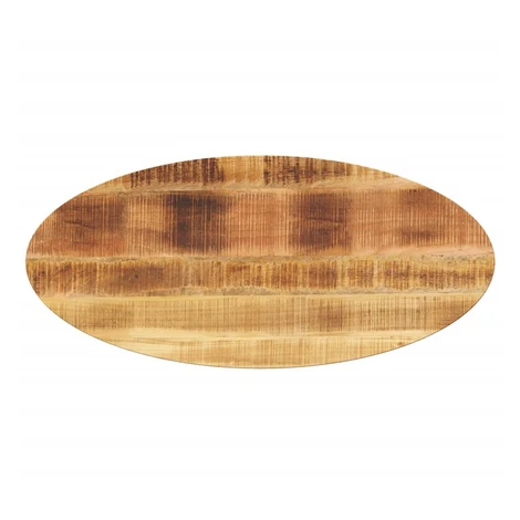 vidaXL Stolová doska 140x50x3,8 cm oválna masívny mangovník