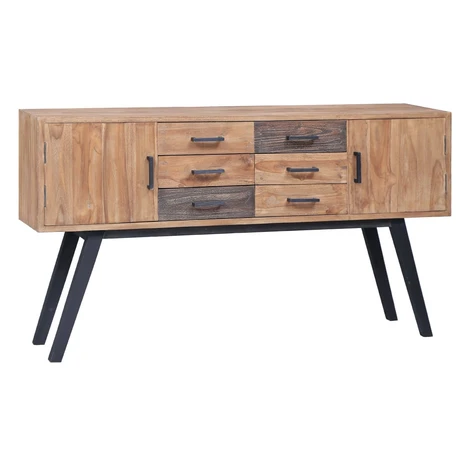 vidaXL Bočná skrinka 110x30x75 cm masívne teakové drevo