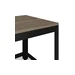 vidaXL Konferenčný stolík sivý a čierny 90x45x45 cm MDF a železo