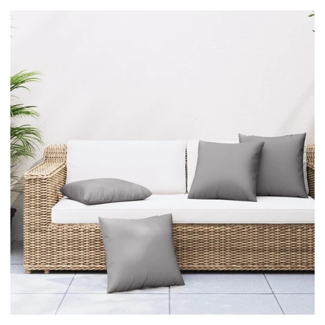vidaXL Dekoratívne vankúše 4 ks sivé 60x60 cm látka