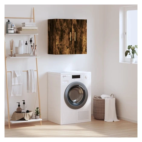 vidaXL Nástenná skrinka dymový dub 60x31x60 cm kompozitné drevo