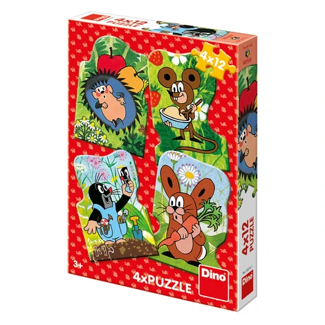 Dino Krtko Puzzle 4x12 dielikov