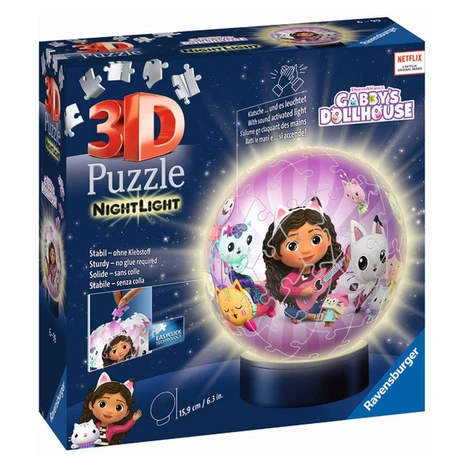 Ravensburger Gabby's Dollhouse Puzzle-Ball 72 dielikov (nočná edícia)