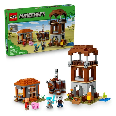LEGO® Minecraft® 21278 Základňa plieniteľov a Ničiteľ