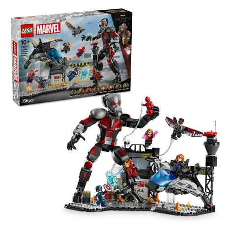 LEGO® Marvel 76314 Akčná bitka – Captain America: Občianska vojna