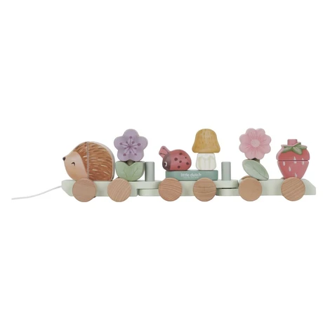 Little Dutch Vláčik drevený ježko Fairy Garden
