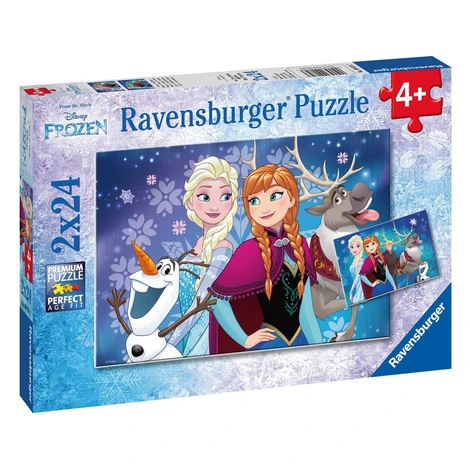 Ravensburger Disney Ľadové kráľovstvo Puzzle 2x24 dielikov