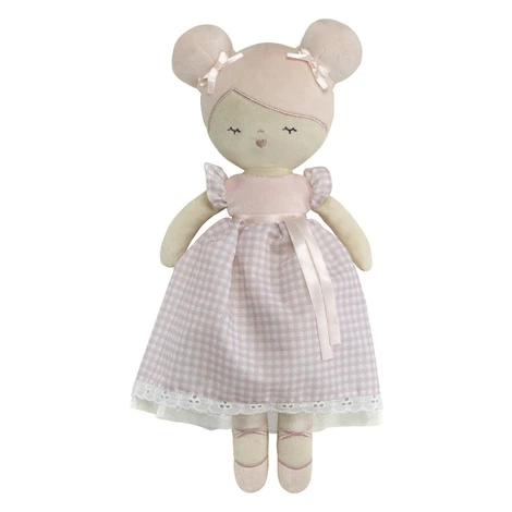 DeCuevas 20046 Plyšová bábika NIZA - 36 cm s kolískou