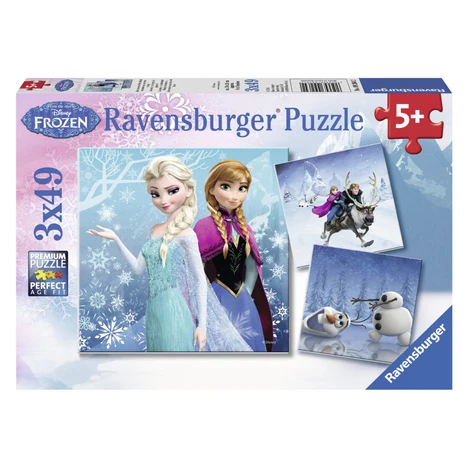 Ravensburger Ľadové kráľovstvo Puzzle 3x49 dielikov