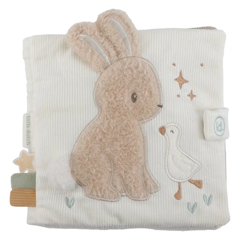Little Dutch Textilná knižka s aktivitami Newborn Naturals