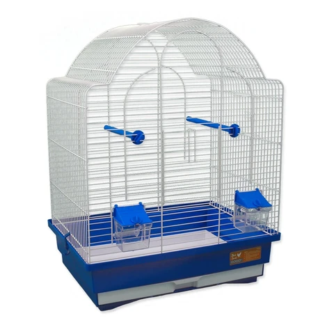 Klietka BIRD JEWEL K9 biela + modrá 1 ks