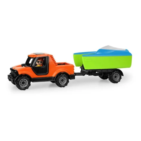 Lena Truckies Pickup s vozíkom a loďkou