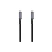 FIXED Multimediálny kábel USB-C napájací a dátový kábel 4K/60z, 20Gbps, 240W, 2m sivý