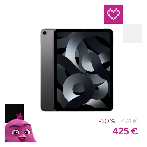 Apple iPad Air 256GB Wi-Fi + Cellular vesmírne šedý (2022) (Kategória B)