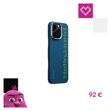 Pitaka Tactile Woven Case kryt iPhone 16 Pre Max Hello World