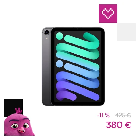 Apple iPad mini 256GB Wi-Fi + Cellular vesmírne šedý (2021) (Kategória B)